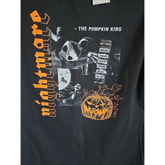 Nightmare Before Christmas Pumpkin King T-Shirt Disney Size Medium Black - Picture 2 of 7